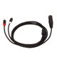thumbnail image 4 of Cable XLR macho a 2 RCA HiFi señal clara sin pérdidas XLR Y Cable divisor para mezclador altavoz activo micrófono 1m/3,3 pies, 4 of 5