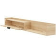 thumbnail image 4 of Nexera Slim Wall-Mounted Tv Stand Fits Tv's up to 72" with Storage Cabinet, Natural Blonde Oak, 4 of 9