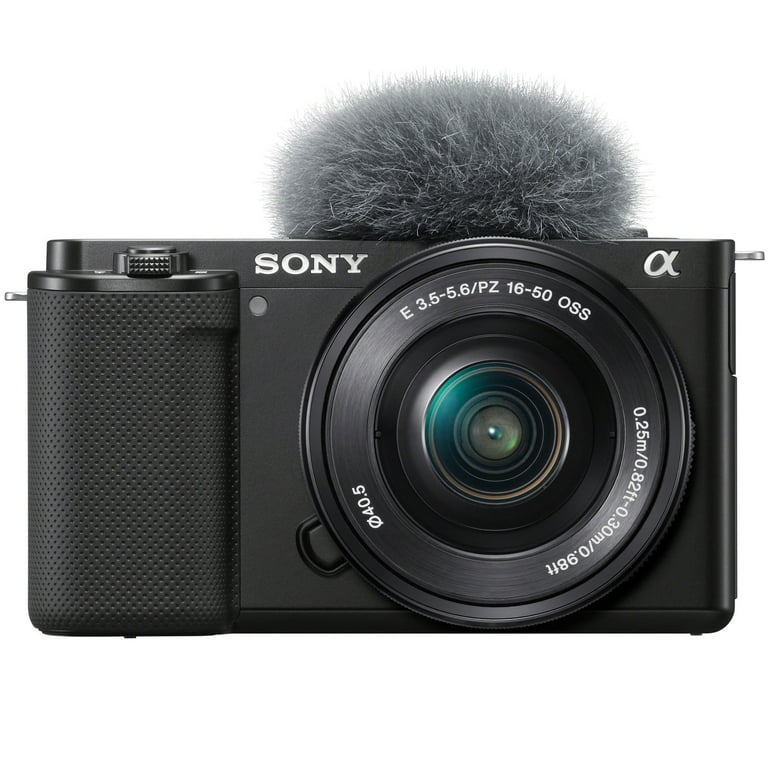 Sony ZV-E10 Mirrorless Alpha APS-C Vlog Camera Body and 16-50mm F3.5-5.6 Zoom Lens Ilczv-E10L/B Black Bundle with Deco Gear Case + Filter Set + Wide