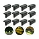 thumbnail image 1 of Luces solares para terraza, iluminación blanca cálida impermeable para exteriores para escalones de patio, luces solares con carcasa ABS duradera, encendido y apagado automático al anochecer y, 1 of 5