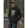 thumbnail image 2 of Bones Design Hoodie Men -GoatDeals Designs, Male x-Large, 2 of 4