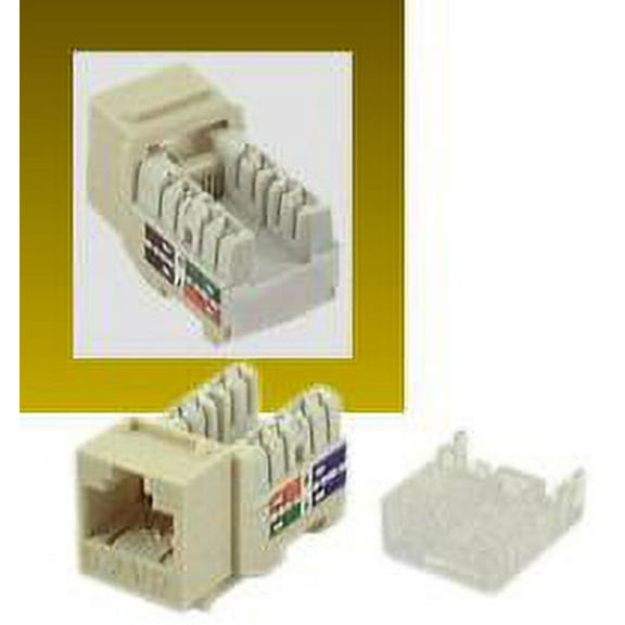 IEC RH4508F-MT-ALL6 RJ4508 Female Narrow Keystone Connector Almond Category 6