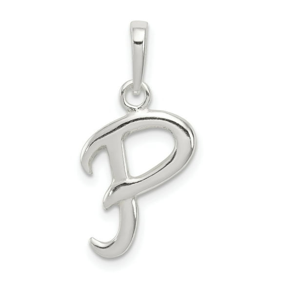 Sterling Silver Initial P Pendant