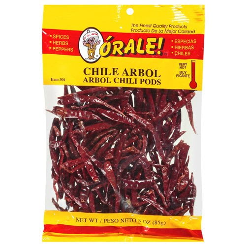 Orale Very Hot Arbol Chili Pods, 3 oz
