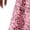 Pink, variant on Women's Plus Size Leopard Print Midi Dress Short Sleeve V-Neck Twist Front Casual Dress Red 2XL