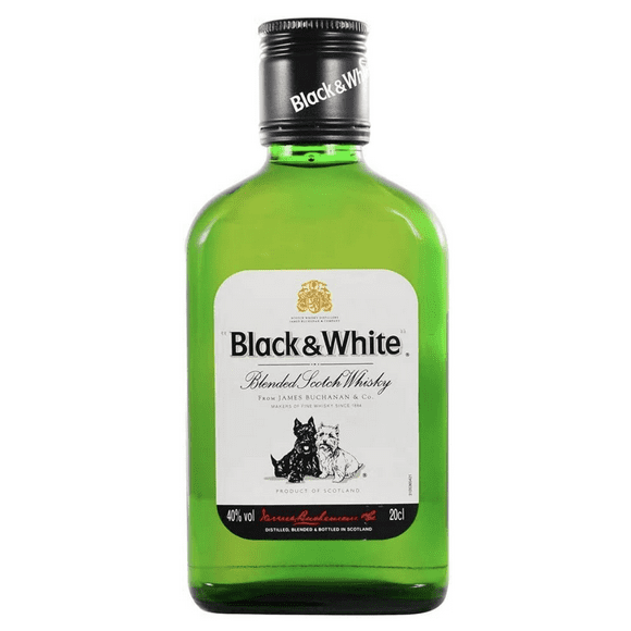 Whisky Black & White 200ml Black & White Botella 200ml