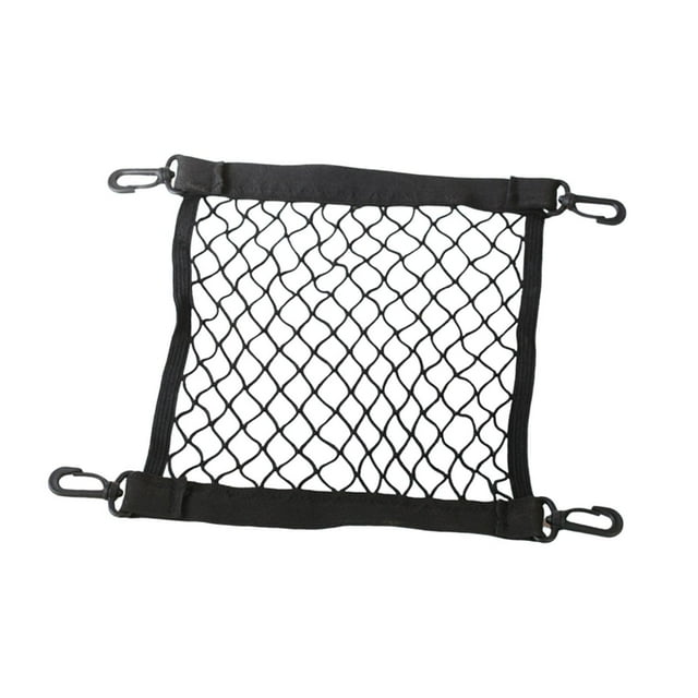 Red de carga para cesta de bicicleta de carretera, red elástica universal de almacenamiento con 4 ganchos, malla organizadora para motocicleta,