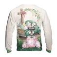 thumbnail image 2 of Easter Egg Schnauzer Bunny Ear Welcome Spring Truck All Over Print 3D Sweatshirt Unisex Merch Miniature Schnauzer Dog Lover - 12002, 2 of 6