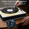 thumbnail image 3 of Tocadiscos P&No.1 con tocadiscos, 3 velocidades y altavoces, color blanco, 3 of 8