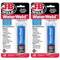 thumbnail image 1 of J-B Weld WaterWeld, Polymérisation 1 Heure, Bâton de Pâte Époxy - Lot de 2, Blanc Cassé (8277-2), 1 of 7