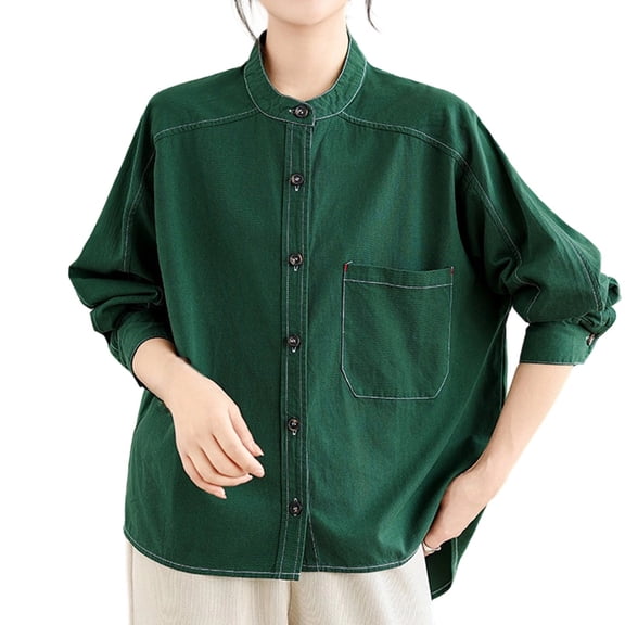 Button Down Shirts For Women Sevevn Womens Oversized Shirt Jacket Button Down Long Sleeve Fall Casual Shackets