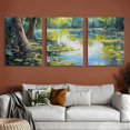 thumbnail image 6 of Ullo0ord Riverside Ready to Hang Wall Art Paintings Printed Picture Canvas Painting for Home Kitchen Wall Decor Artwork 12x16x3pcs, 6 of 6