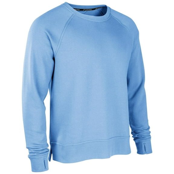 Victory Fleece Men's Split Hem Crew - LIGHT BLUE - XL