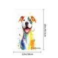 thumbnail image 4 of Amhnf Colorful Dog Art Garden Flag For Home Outdoor Garden Yard Decor 12x18 inch, 4 of 5