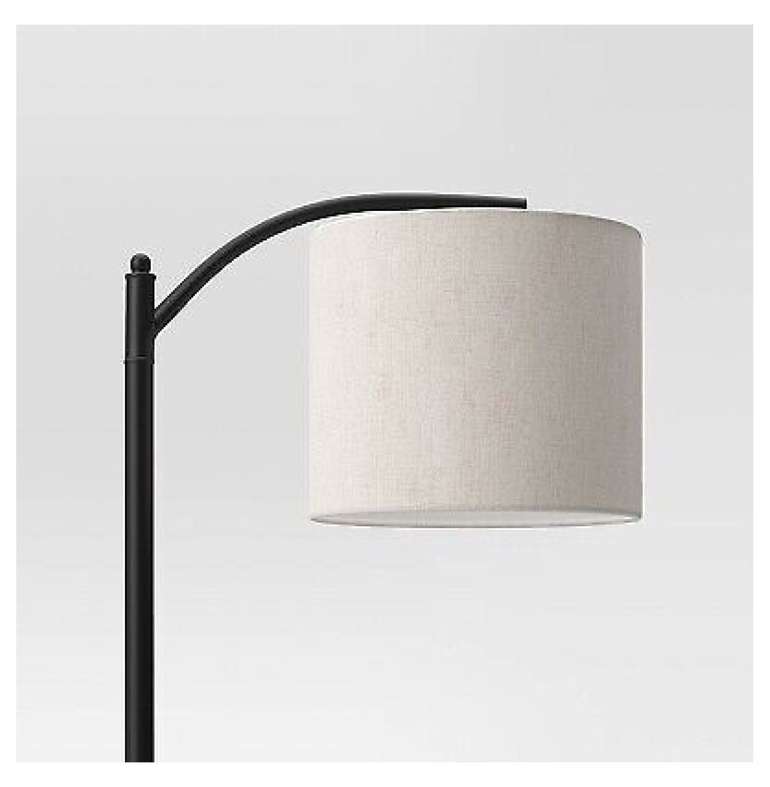 Downbridge Floor Lamp with Shade Black/Tan - : Ambient Light, Metal -  Walmart.com