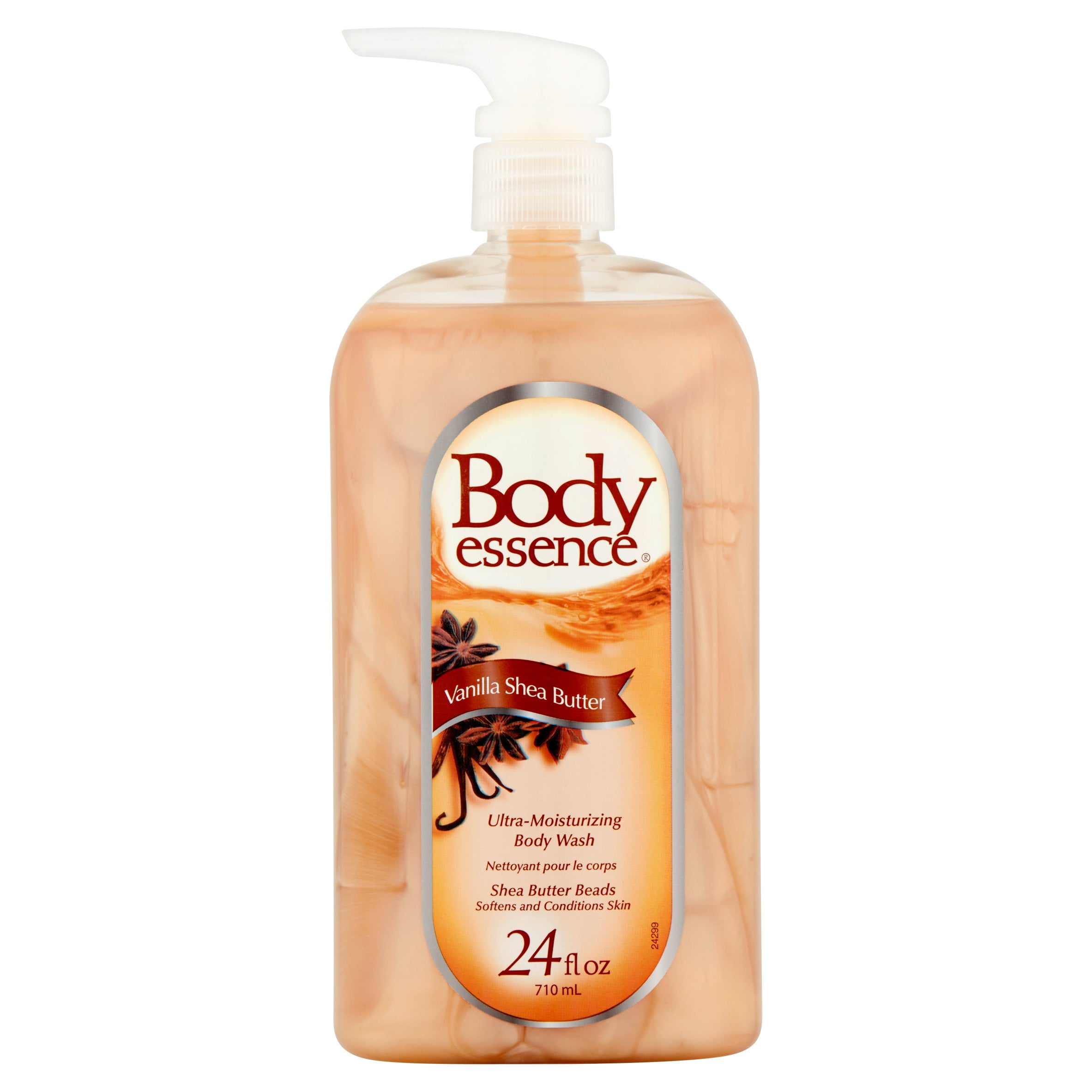 Body Essence UltraMoisturizing Vanilla Shea Butter Body Wash, 24 oz