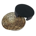 thumbnail image 4 of Set de posavasos FUNCOOLCY, calendario azteca, piel maya, 6 piezas, 4 of 8
