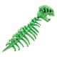 thumbnail image 3 of Disfraz de esqueleto de dinosaurio 3D para Halloween, ideal para representaciones teatrales y juegos de simulación realistas. Verde, 3 of 9