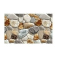thumbnail image 1 of Corridor Stone Patterned Carpet 3D Pebble Design Entrance Mat Washable Floor Rug Bathroom Bedside Kitchen Non, 1 of 6