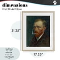 thumbnail image 3 of Van Gogh Portrait with Smoke Birch Framed Print Under Glass, design by Masters Redux, 3 of 10