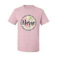 thumbnail image 3 of Floral Nurse Appreciation Pop Culture Men's Graphic T-Shirt, Light Pink, 4X-Large, 3 of 5