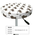 thumbnail image 4 of Kdxio Dachshund Dog Print Stool Covers Round,Stretch Round Bar Stool Covers Washable Bar Stool Cushion Slipcover for 12-15 Inch Chair, 4 of 7