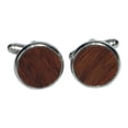 thumbnail image 1 of 2 gemelos redondos de madera para hombre, ideales para papá, graduación, accesorios de negocios., 1 of 8