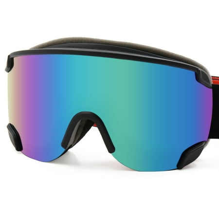Ski Snowmobile Snowboard Goggles OTG Anti-fog UV400 Protect Anti-slip BU for Women Men