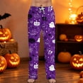 thumbnail image 2 of Satingcolo Mens Pajama Pants Funny Pajama Pants for Men Soft Halloween Printed Sleepwear Bottoms Novelty Sleep Lounge Pants, 2 of 7