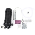 thumbnail image 2 of Fiber Optic Splice Enclosure  IP68 Waterproof Vertical Cap Fiber Connection Box for Overhead  Pipeline  Direct Burial  Suitable for Various Structured Optical Fibers, 2 of 7