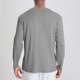 thumbnail image 4 of pstuiky Camisas casuales de manga larga para hombre, Camisa deportiva de entrenamiento fácil para hombre, elástica, de color liso, con cuello en V y manga larga Tops de talla grande para hombre xxl, 4 of 4