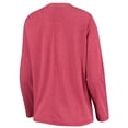 thumbnail image 3 of Women's Pressbox Crimson Oklahoma Sooners Tonal Block Vintage Wash Long Sleeve T-Shirt, 3 of 3
