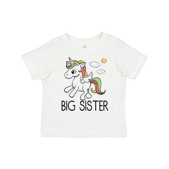 Inktastic Big Sister Unicorn Girls Toddler T-Shirt