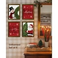 thumbnail image 2 of Hieng Vintage Christmas Wall Art Decor, Merry Christmas Santa Claus Wall Posters Prints Set of 4, Christmas Wall Decor Gifts for Winter Holiday Living Room Bedroom Kitchen (Unframed), 2 of 6