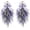 Purple, variant on KUNPENG Front Door Sunflower Teardrop Swag Wreath, Spring Summer Floral Hanging Decoration with Farmhouse Burlap Bow for Porch Decor, 88 Flowers