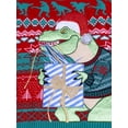 thumbnail image 4 of Jollidays Men's Hungry T-Rex Ugly Christmas Sweater with Drink Pocket, Sizes S-2XL, 4 of 6