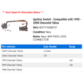 thumbnail image 2 of Ignition Switch - Compatible with 1998 - 2000 Chevy Tahoe 1999, 2 of 2