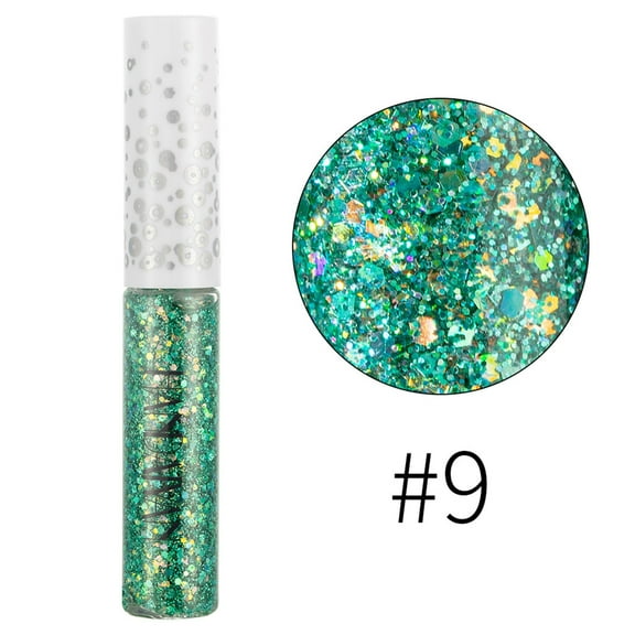 SDJMa Liquid Glitter Eyeshadow-Liquid Eyeliner Eyeshadow Dreamy Shiny Eyeliner Jelly Colorful Sequined Eyeliner Eyeshadow 5ml