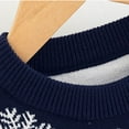 thumbnail image 5 of Atogsazn Children's Christmas Sweaters Kids Crewneck Long Sleeve Pullover Sweater Winter Warm Clothing Tops Fashion C-Navy 4-5 Years on Clearance, 5 of 7