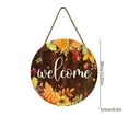 thumbnail image 2 of Pumpkin Wooden Welcome Sign - Halloween Door Hanger, Fall Wall Decor, Thanksgiving Home Decor, Seasonal Porch Sign, Farmhouse Style Hanging, 2 of 4