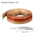 thumbnail image 2 of Unique Bargains Floor Transition Strip 6.6Ft 2 Meter Self Adhesive for Height 5mm Light Brown, 2 of 6