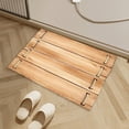 thumbnail image 2 of 23.6x15.7in Wood Grain Diatomaceous Earth Mat, 40x60cm Absorbent Floor Rug, Quick Dry Non Slip Bath Mat for Bathroom Kitchen Entrance Decor, 2 of 6