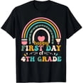 thumbnail image 1 of Camiseta de Maestra Para el Primer Día de 4to Grado Arcoíris Regreso a Clases, 1 of 5