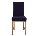 thumbnail image 4 of Funda protectora elástica extraíble y lavable para silla, funda de asiento para el comedor del hogar (azul oscuro), 4 of 8