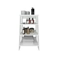 thumbnail image 2 of Linen Cabinet 29.7"H, Four Shelves, Vertical, White White + Solid Wood+MDF + Engineered Wood, 2 of 7