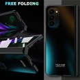 thumbnail image 6 of Compatible Samsung Galaxy Fold 2 Case with Screen Protector,Luxury Electroplating Heavy Duty Hinge Protective Bumper Case for Samsung Fold 2 Phone Cover,Samsung Galaxy Z Fold 2 Cases Men Black, 6 of 14