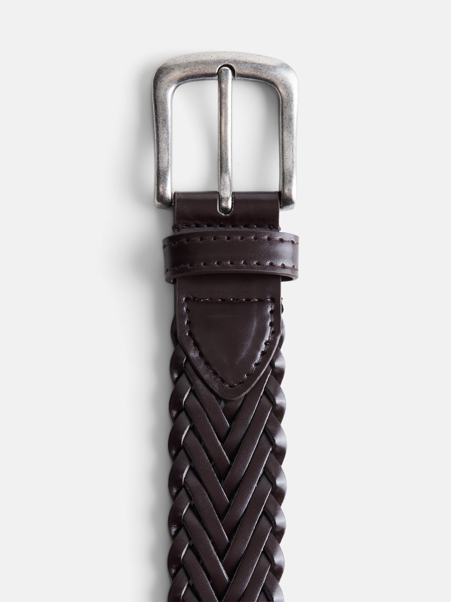 Wonder Nation Boys Brown Braided Belt, Sizes S-L
