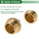 thumbnail image 3 of Accesorios de tubería de latón Unique Bargains 1/2" macho tapón de rosca externa engrosada (cóncavo) 0.79" 2 Pcs, 3 of 7