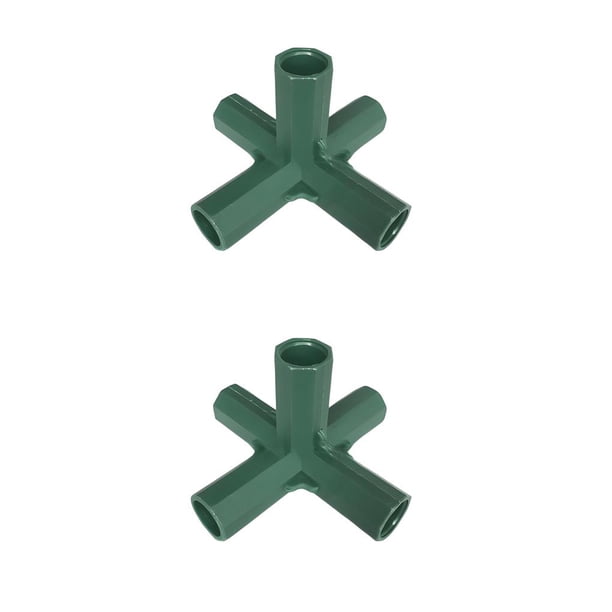Cateissary Conector de manguera, junta de tubería, tamaño compacto fino, duradero, fácil de instalar, tipo de suministros de jardín de alta tipo 3 2piezas