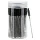 thumbnail image 1 of Xiao Hua 100 cepillos de pestañas desechables negros, cepillo de maquillaje para cejas, cepillo de pestañas con varilla de cristal, 3,9 pulgadas, 1 of 5